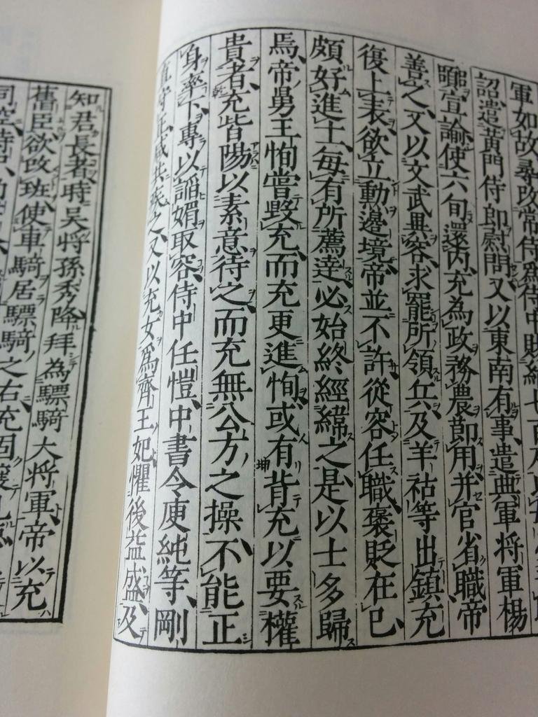 A page of kundoku